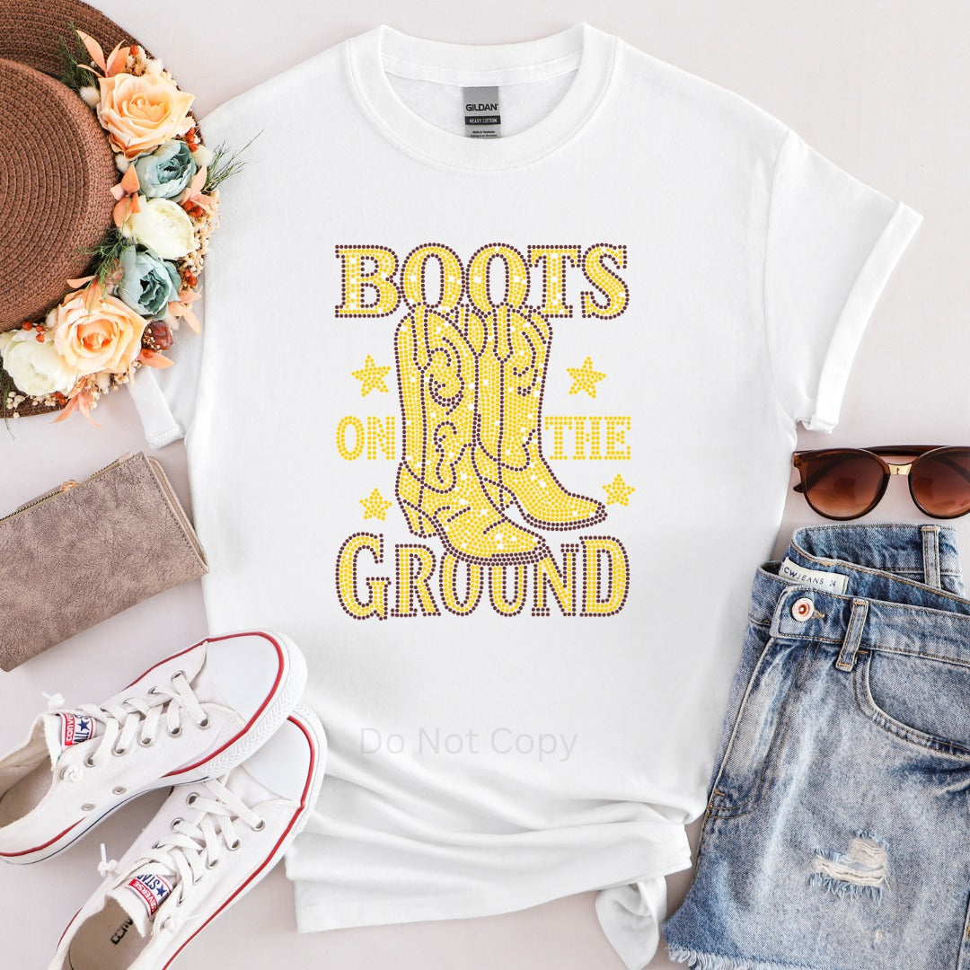 Boots on the Ground Rhinestone shirt