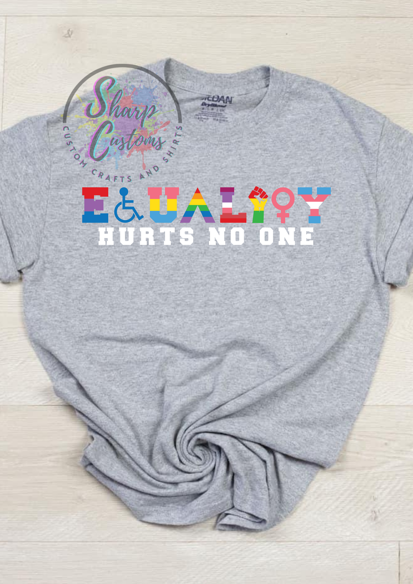 Equality Hurts No One T-Shirt – Bold Social Justice Graphic Tee | Unisex Inclusive Statement Shirt