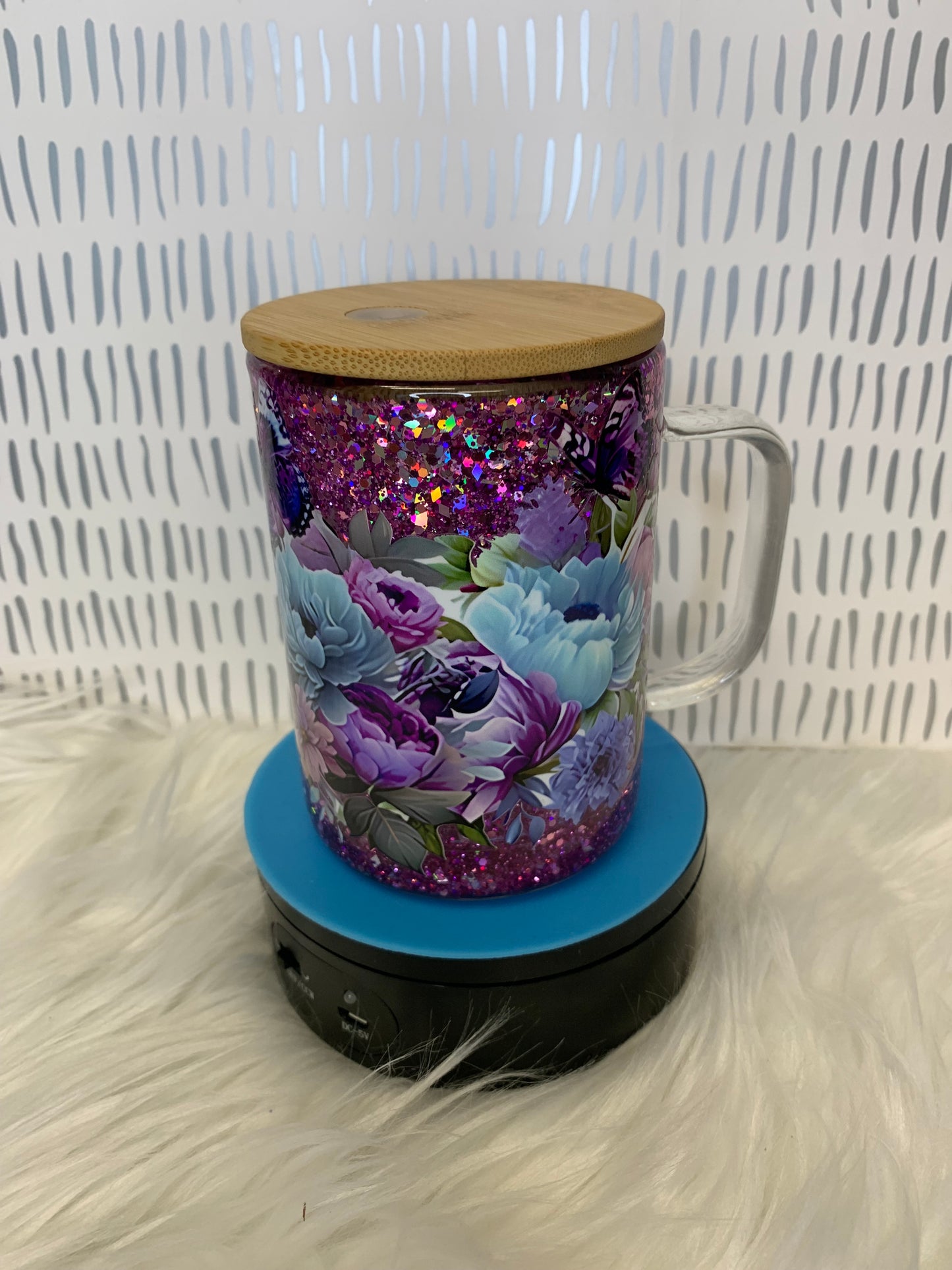 Tazas de café con forma de bola de nieve de cristal