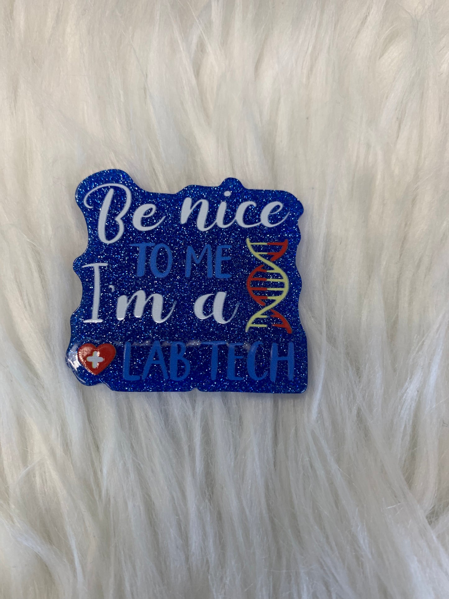 Lab Tech Acrylic Badge Reel